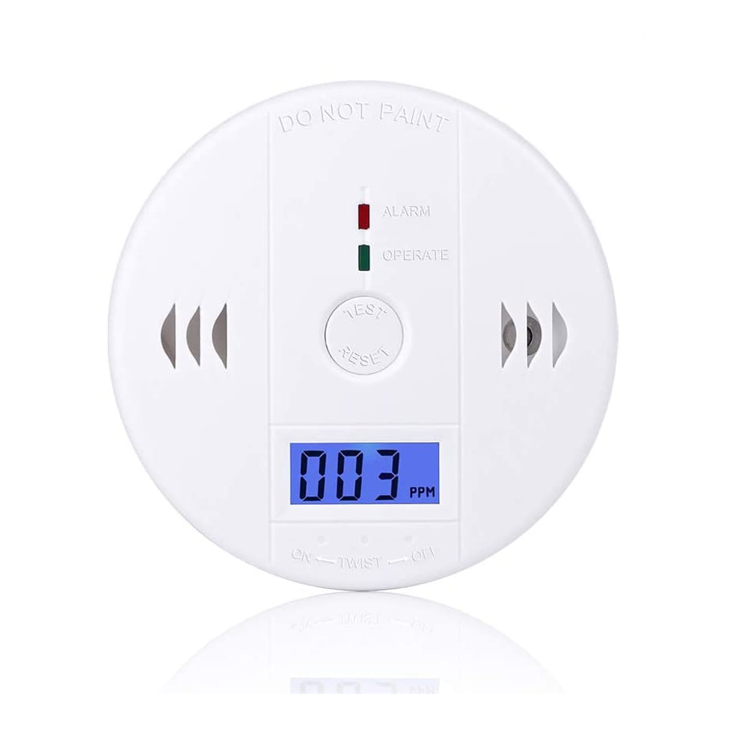 CO Detector Carbon, Monoxide Alarm LCD Digital Display Portable