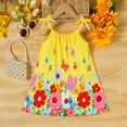 thumbnail image 6 of MEZZALL Toddler Girls Sleeveless Bowknot Floral Spaghetti Straps Dress Dance Party Dresses O-Neck Lovely Sundress, 6 of 9