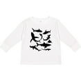 thumbnail image 3 of Inktastic School of Sharks Boys or Girls Long Sleeve Toddler T-Shirt, 3 of 5