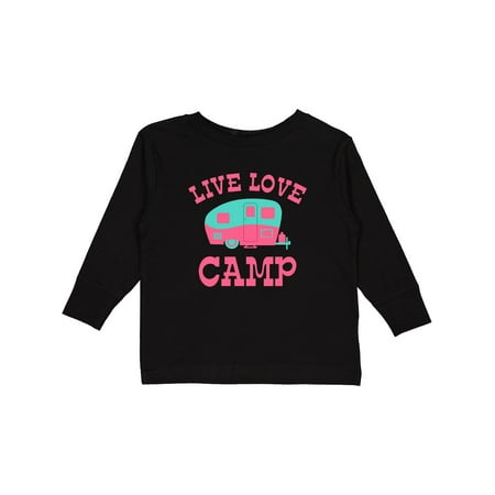 

Inktastic Live Love Camp RV Girls Long Sleeve Toddler T-Shirt