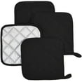 thumbnail image 2 of Potholders Set Trivets Kitchen Heat Resistant Pure Cotton Coasters Hot Pads Pot Holders Set of 6 for Everyday Cooking and Baking by 7 x 7 Inch (Blue), 2 of 7