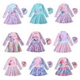 thumbnail image 5 of GYRATEDREAM Kids Girls One Piece Swimsuits Mermaid Swimwear Skirt Long Sleeve Rash Guard Bathing Suit 3-10 Years, 5 of 5