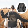 thumbnail image 4 of Women's Sweatshirts 2025 What A Friend We Have In Jesus Sweatshirt Christian Sweatshirts Pullover Sweatshirt for Women, 4 of 7