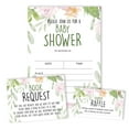 thumbnail image 4 of Inkdotpot Set Of 30Floral Baby Shower Invitations-Diaper Raffle Tickets And Baby Shower Book Request Cards Gender Neutral Invites Its A Boy Its A Girl, 4 of 8