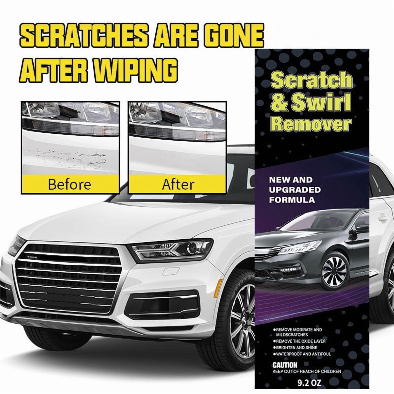 Car Scratch Remover Polish Kit Paint Repair Compound Scratch Fixing Wax Auto Body Swirl Scratch Repair Restorer Polishing Buffing Cleaner Sponge Cloth Included Universal Car Care Kit