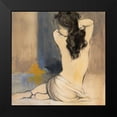 thumbnail image 2 of Loreth, Lanie 12x12 Black Modern Framed Museum Art Print Titled - Waking Woman I - blue, 2 of 5