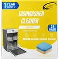 thumbnail image 1 of Air Jungles Dishwasher Cleaner Tablets (24 Count), Lemon Scent, Deep Cleaning Descaler, Formulated To Clean Dishwasher Machine, Remove Limescale, Hard Water, Calcium, Odor, 12 Month Supply, 1 of 7