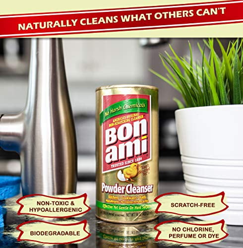 bon ami powder cleanser - 14 oz (pack of 3) - Walmart.com