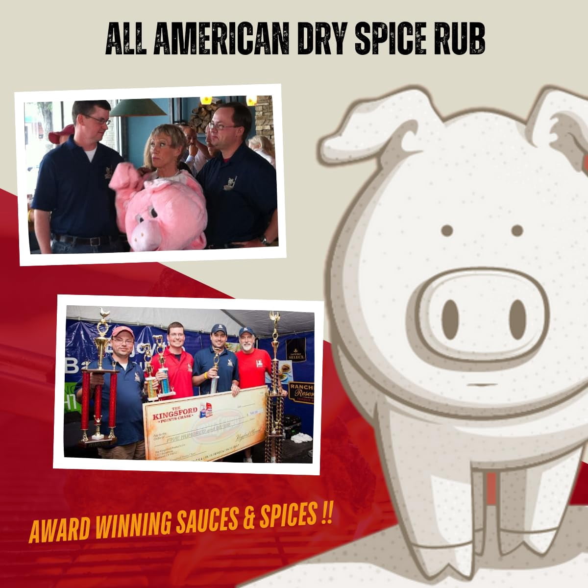 Pork Barrel BBQ All American Spice Seasoning Mix, 22 Ounce - All Purpose Rub, Gluten Free Rub , Keto Rub, No Sugar