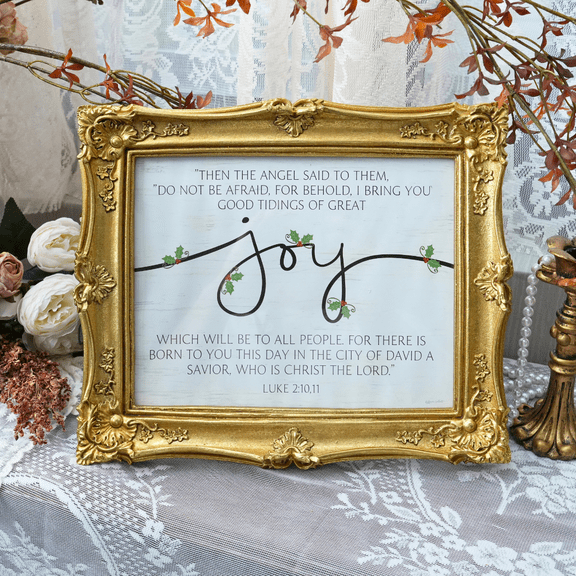 Vintage Baroque-Style Ornate Gold Picture Frame – Antique Decorative Photo Frame for Tabletop or Wall Display