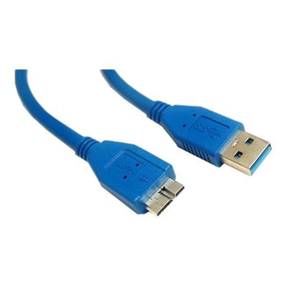 Micro Connectors E07-306AMB-BL 6 ft. USB 3.0 A Male To Micro B Male Cable, Blue