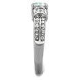 thumbnail image 4 of Luxe Jewelry Designs Stainless Steel Women's Engagement Pave Ring with Cubic Zirconia - Size 8 (Pack, 4 of 4