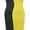 BLACK/YELLOW, variant on FashionOutfit Women's Sexy Comfortable Tube Top Body-Con Midi Dress in Various Colors