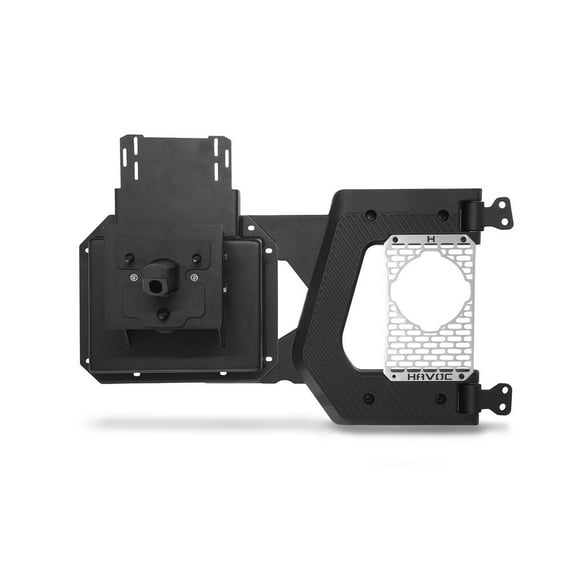 Havoc by RealTruck HD Tire Carrier | Aluminum, Steel, Black | HFB-05-019 | Compatible with 2021-2024 Ford Bronco