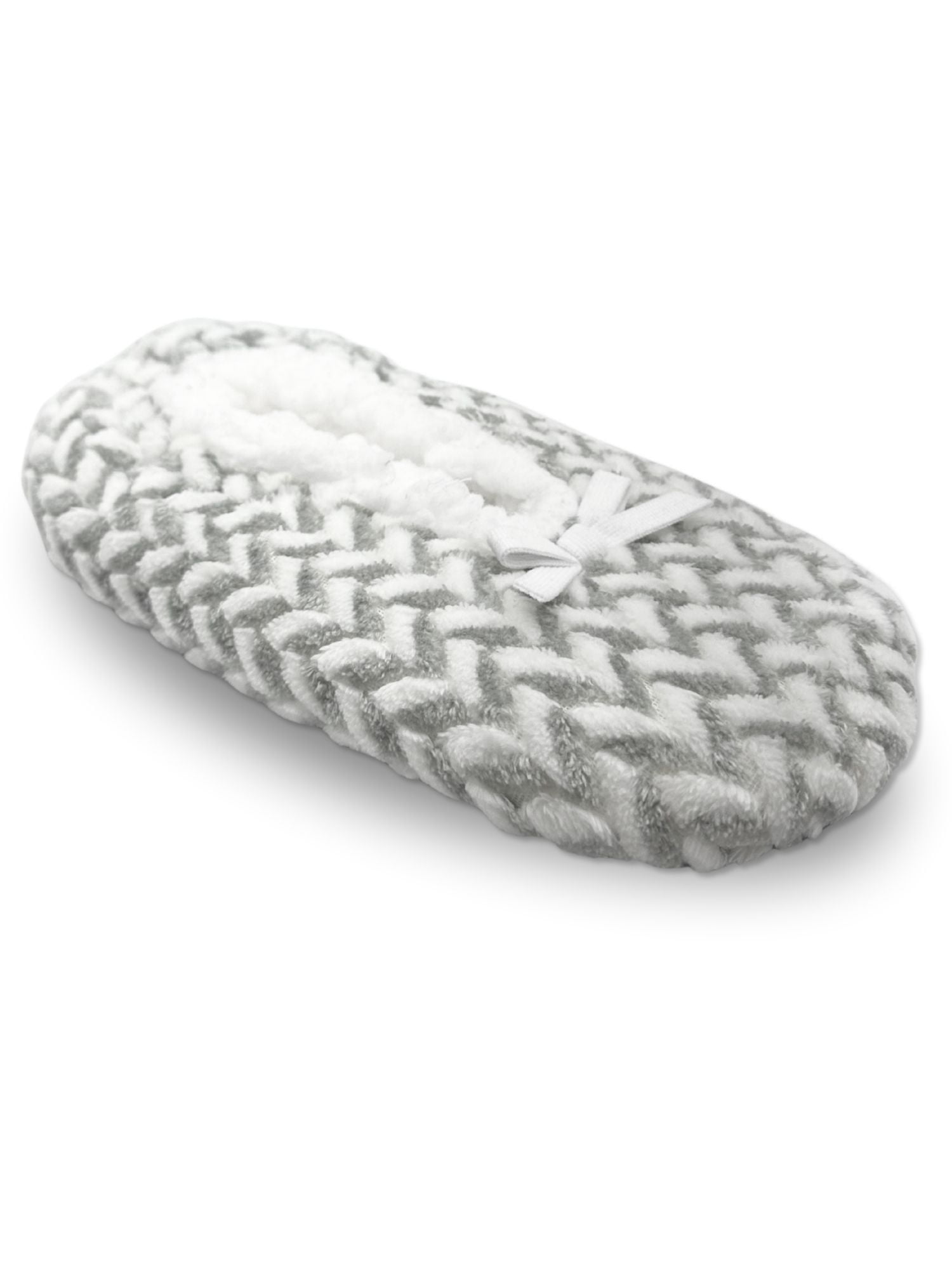 Fuzzy Babba Women's Textured Herringbone Slipper Socks, 1-Pack, Shoe Sizes 7-9.5