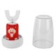 thumbnail image 3 of Cepillo de dientes automático de silicona, cepillo de dientes eléctrico recargable con vibración en forma de U para niños, 3 of 5