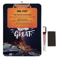thumbnail image 6 of Inkdotpot Decorative Clipboard Letter Size Clipboard with Low Profile Clip,Office School Quote Printed Hardboard w/ Free Marker & Eraser-9x12.5 Inch, 6 of 9