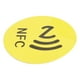 thumbnail image 4 of Pegatinas NFC regrabables amarillas, compactas, portátiles, resistentes a interferencias, compatibles con CUID para dispositivos NFC, paquete de 20, 4 of 8