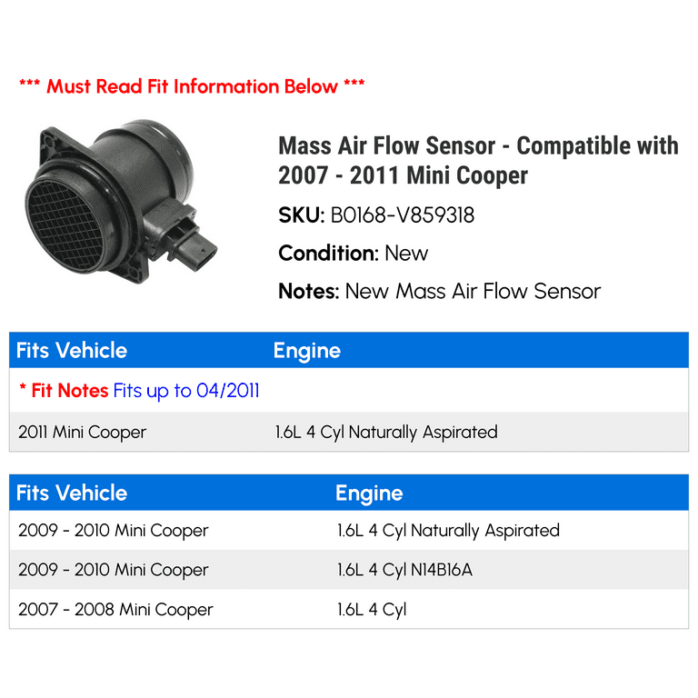 2007 Mini Cooper - Mass Air Flow Sensor (MAF) - O'Reilly Auto - Foto 7