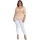 thumbnail image 5 of Blusa fresca Roman Fashion 1828 lila 38 Talla Extra Curvy Plus Size, 5 of 6