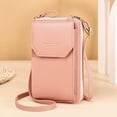 thumbnail image 5 of IELGY Ladies PU Leather Long Phone Bag Fashion Korean Multifunctional Student Messenger Bag, 5 of 8
