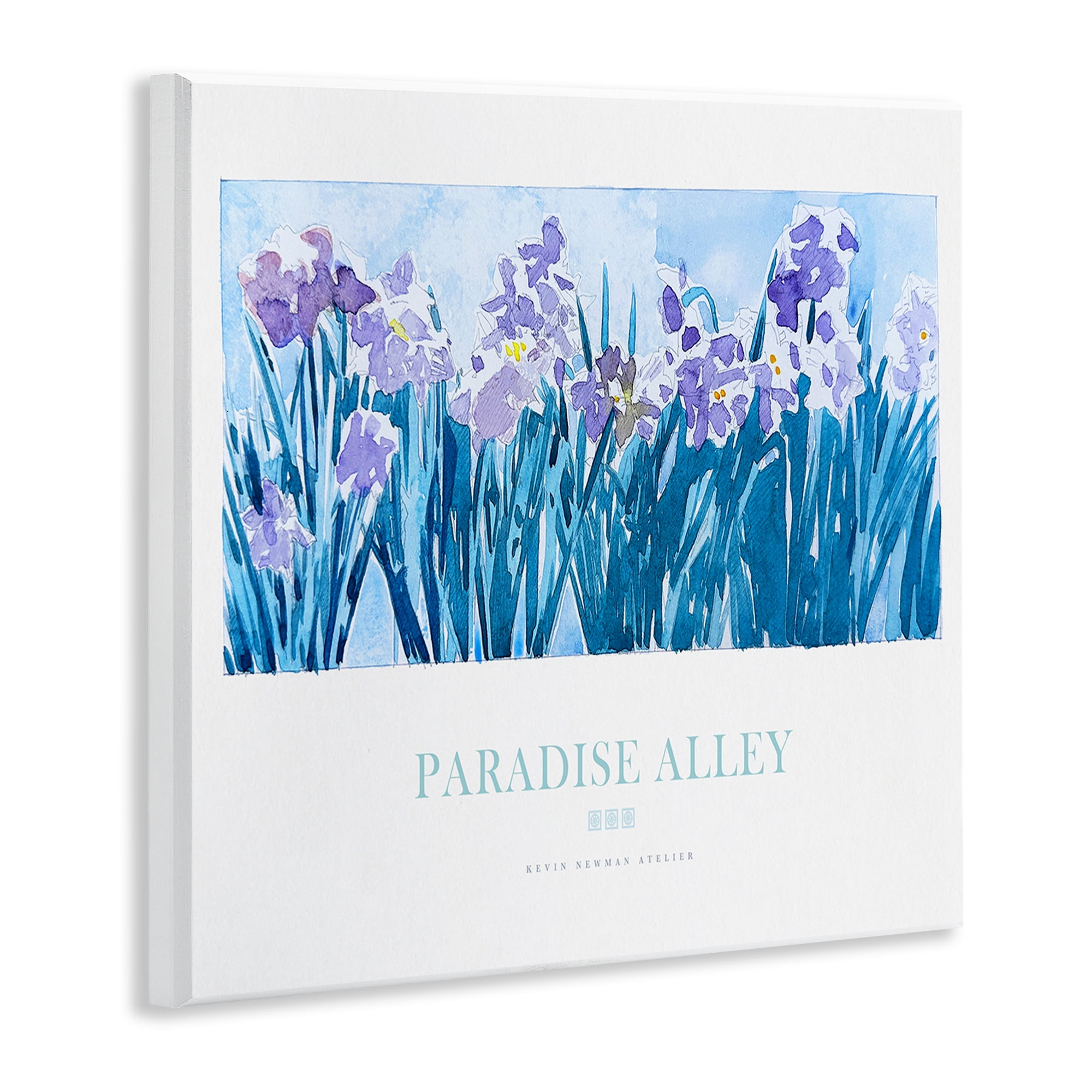 Stupell Industries Paradise Alley Purple Irises Wall Plaque Art, design by Jadei Graphics