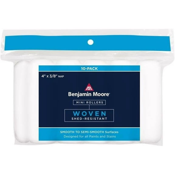Benjamin Moore Woven 4 in. W X 3/8 in. Mini Roller 10 pk