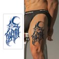 thumbnail image 2 of (GZXQB-025-030 E) 6 piezas pegatinas tatuaje semipermanentes jugo pegatinas tatuajes hierbas para hombres y mujeres serie abstracta semipermanente 120*220 mm, 2 of 9