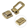 thumbnail image 4 of Uxcell Toggle Latch, 48mm Brass Decorative Hasp Wooden Box Catch w Screws 2Pcs, 4 of 6