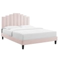thumbnail image 2 of Modway Elise Full Performance Velvet Platform Bed in Pink, 2 of 3