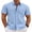 Light Blue, variant on COOFANDY Men' Button Down Short Sleeve Shirt Casual Cotton Summer Beach Wedding Linen Shirts with Pocket
