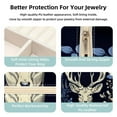 thumbnail image 3 of Deer Travel Portable Square Jewelry Box Organizing Rings Earrings Necklaces Bracelets for Girls Women, 3 of 6