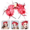 thumbnail image 3 of Diadema de diadema de flores Diadema gótica Headsel de Halloween Corona de flores decorativas, 3 of 5