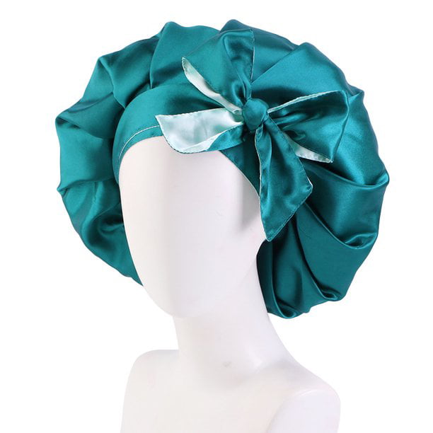 Silky Satin Soft Customised Extra Long Night Sleep Hair Bonnet Scarf Adjust  Non Slip Tie® Edge Control Open End Free Pouch Machine Wash