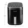 thumbnail image 4 of Caynel 5 Quart Digital LED Touch Screen Air Fryer New, 1400w Countertop Oven, Black, 4 of 7
