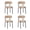 Beige, variant on Medieval Modern Dining Chair Set of 4, Round Seat Cushions Black Metal Legs Curved Back, for Restaurants Dining Rooms Kitchen Home, Easy to Assemble, Beige