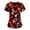 Multicolor, variant on DailyTrove Women's Valentine Print Scrub Top - V-Neck Medical Uniform, Cute for Healthcare Work