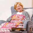 thumbnail image 6 of Aunt Gifts, Aunt Checkered Blanket Gifts, Auntie Gift Ideas, Gifts for Aunt, Aunt Birthday Gifts Best Aunt Ever Gifts Pink Throw Blanket 60"×50", 6 of 6