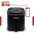 thumbnail image 2 of Freidora de aire digital Nuwave Brio Healthy de 6 cuartos con controles digitales de un solo toque, 6 funciones de menú preestablecidas e inserto divisor extraíble (renovado), 2 of 5