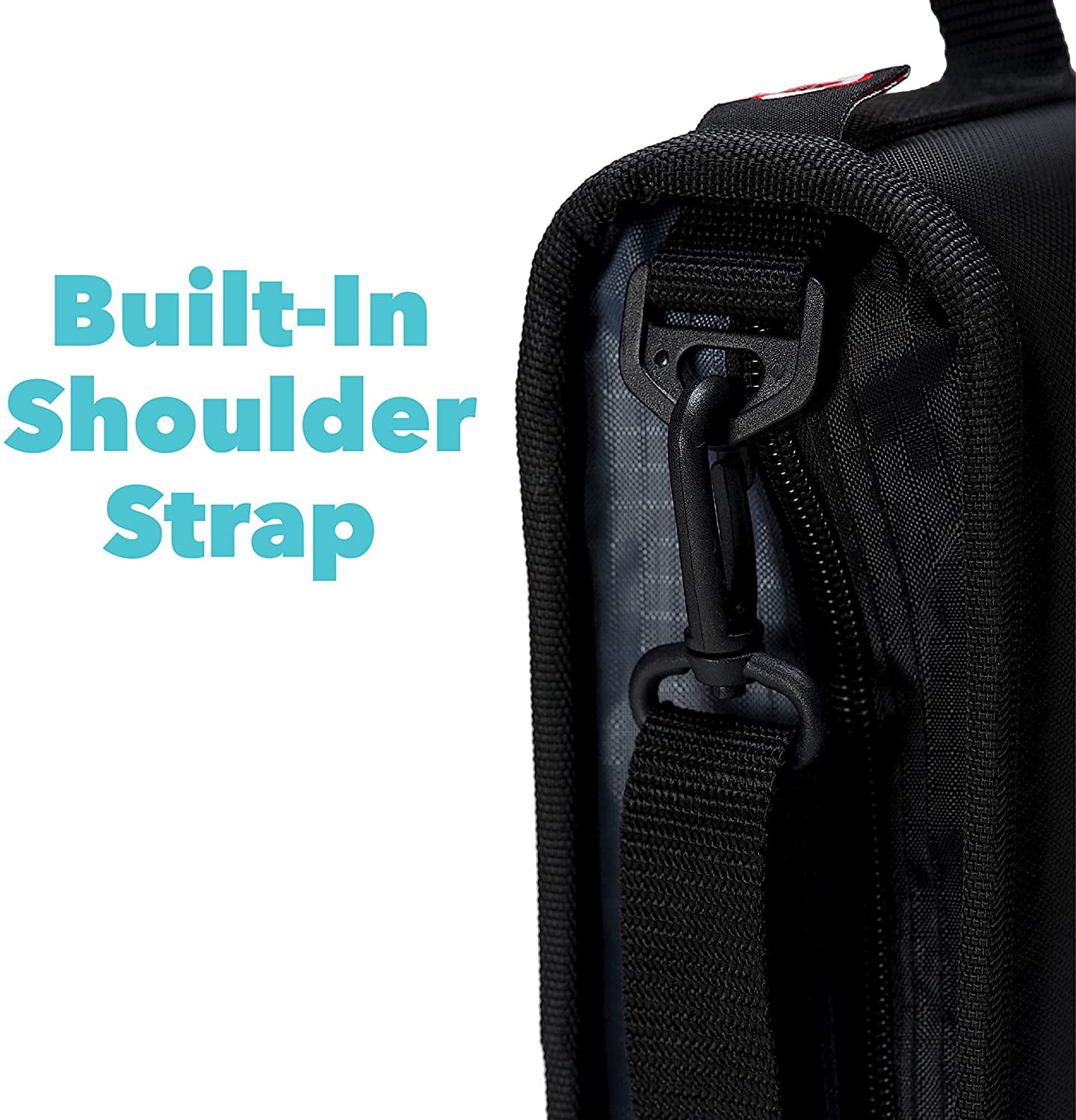 Case-it The Z Shape Zipper Binder - Two Binders in One - Double Sided 1.5 Inch D-Ring - Multiple Pockets - 500 Page Capacity - Comes with Shoulder Strap, Blue Z-176
