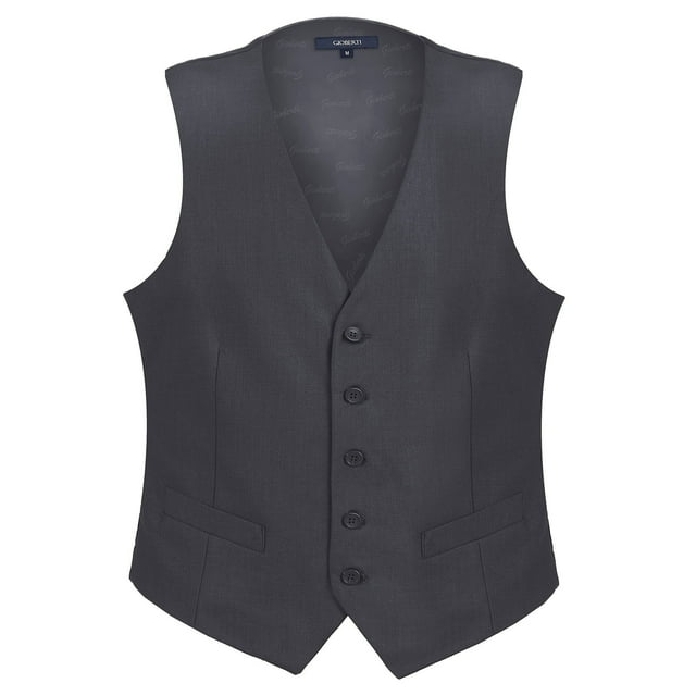 Gioberti - Chaleco formal para hombre, color carbón, talla 5XL