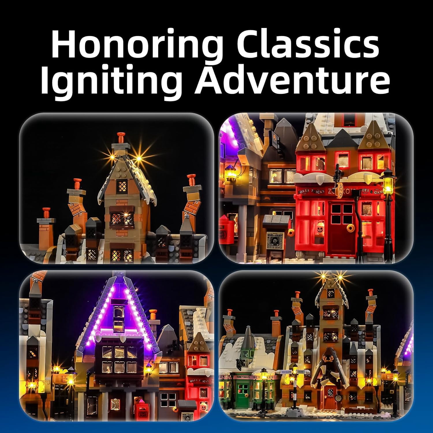 LED Light for Lego-76457 Harry Potter Hogsmeade Village – Collectors' Edition Building Blocks Model (Building Set NOT Included)