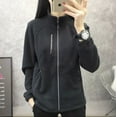 thumbnail image 4 of Fall Winter Jacket Women's Warm Thick Stand Collar Open Front Sports Hoodie Outdoor Clothing, 4 of 11