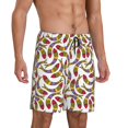 thumbnail image 2 of Fuzoiu Colorful Fishes Print Pajama Shorts for Men, Men's Pajama Bottoms,Mens Lounge Sleepwear,Pajama Pants with Pocket-3X-Large, 2 of 6