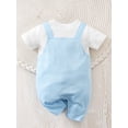 thumbnail image 5 of HWJAD Baby Boys Girls Rompers Short Sleeve Cotton Toddler Octopus Jumpsuit Summer Baby Clothes One-Piece Outfit, 5 of 5