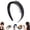 Black-1PC, variant on Thick Tortoise Shell Headband with Teeth for Women, No Slip Versatile Wide Acetate Retro Plastic Headbands Wide Acetate Resin Hair Bands