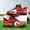 Red M016, variant on OnyxTrek Unisex-Child Baseball Cleats Kids Softball Shoes Twist Buckle No-Tie Children's Soccer Shoes for Boys Girls Easy to Wear Sports Footwear