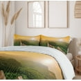 thumbnail image 6 of Ambesonne Landscape Duvet Cover Sets, Landscape, 2-Queen, Green Earth Yellow, 6 of 7
