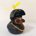 thumbnail image 2 of Pequeño collar de gafas de pato negro de goma, adorno interior, accesorios de decoración bonitos para un coche con casco, hélice de motocicleta, 2 of 3