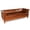 Chestnut Brown, variant on Pemberly Row Modern / Contemporary Leather Side Sofa in Russet Brown